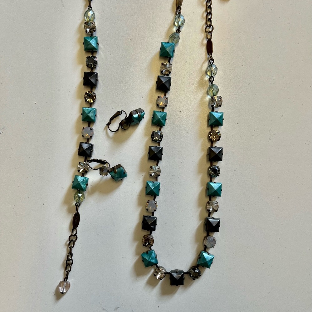 Sabika Edition Mosaic Sabika TriBeCa bracelet, choker and earrings - EUC